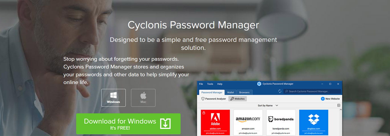 cyclonis password manager